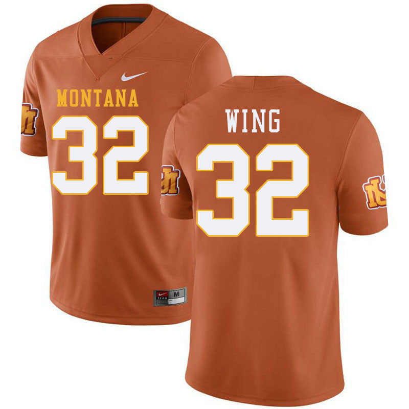 Montana Grizzlies #32 Peyton Wing College Football Jerseys,Uniforms Stitched Sale-Throwback